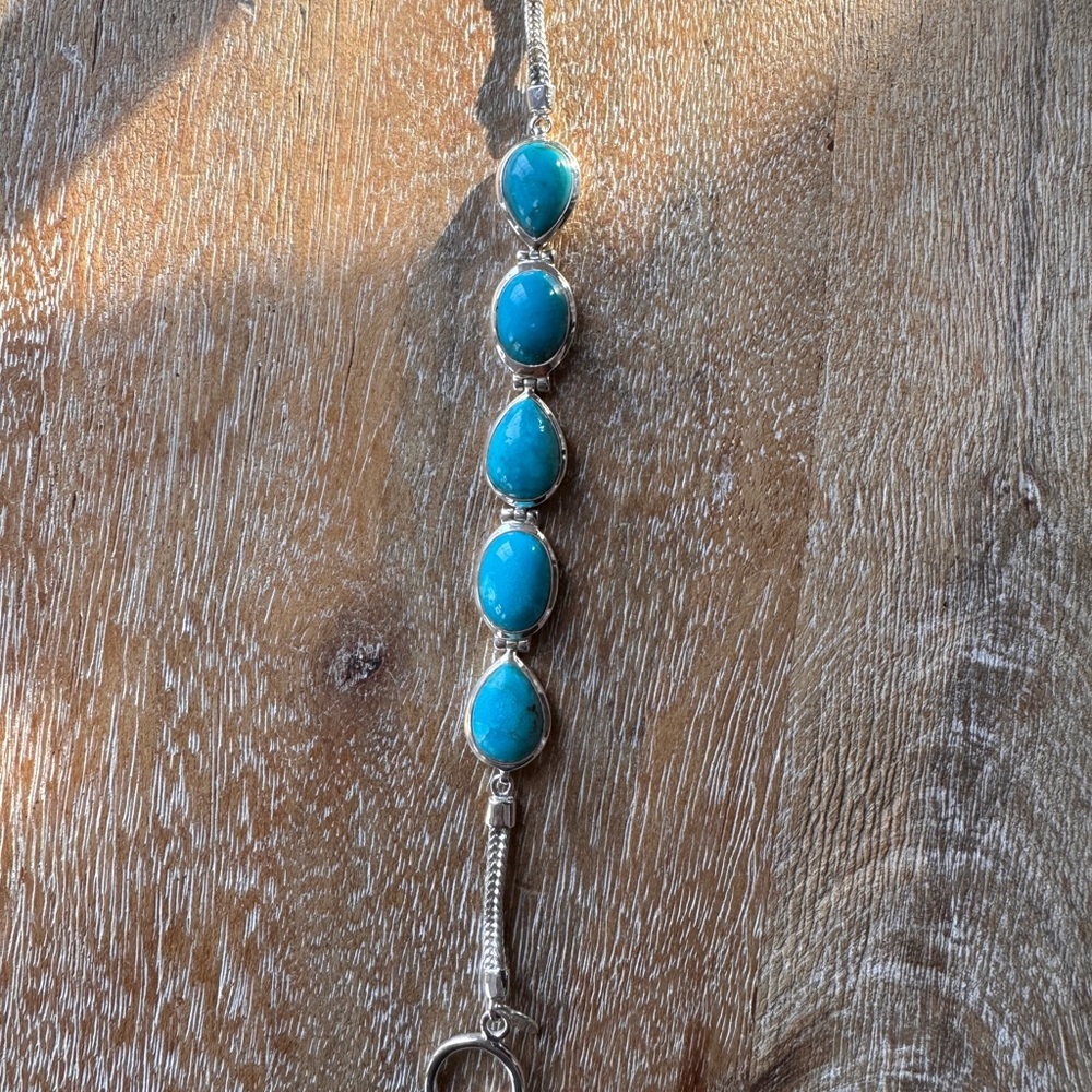 Turquoise Teardrop Bracelet